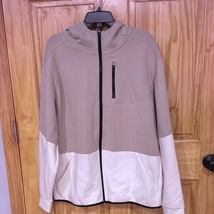 DSG Men's Tan and Cream Hooded Jacket